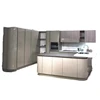 COMMERCIAL LAMINATED PLYWOOD HIGH GLOSS MELAMINE MDF LACQUERED SOLID WOOD WOODEN KITCHEN FLAT PACK KITCHEN CABINET