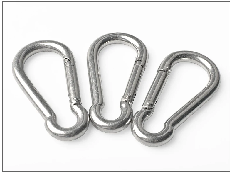 M5 Hardware Spring Snap Hook Carabiner 50mm Safety Spring Snap Hook