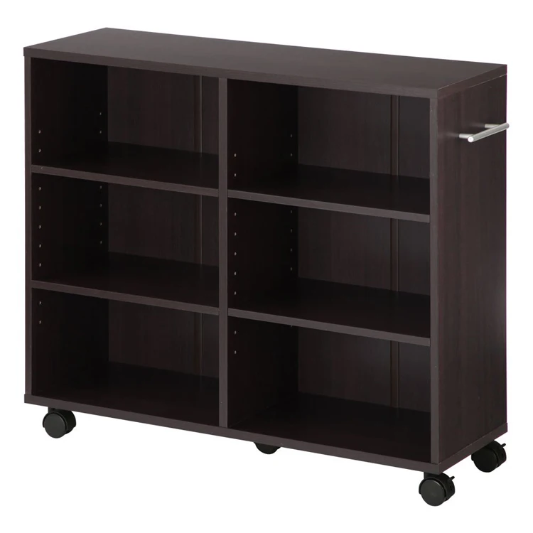 Npvl040 Small Spaces Movable Bookshelf Kids Storage Bookshelf Wooden ...