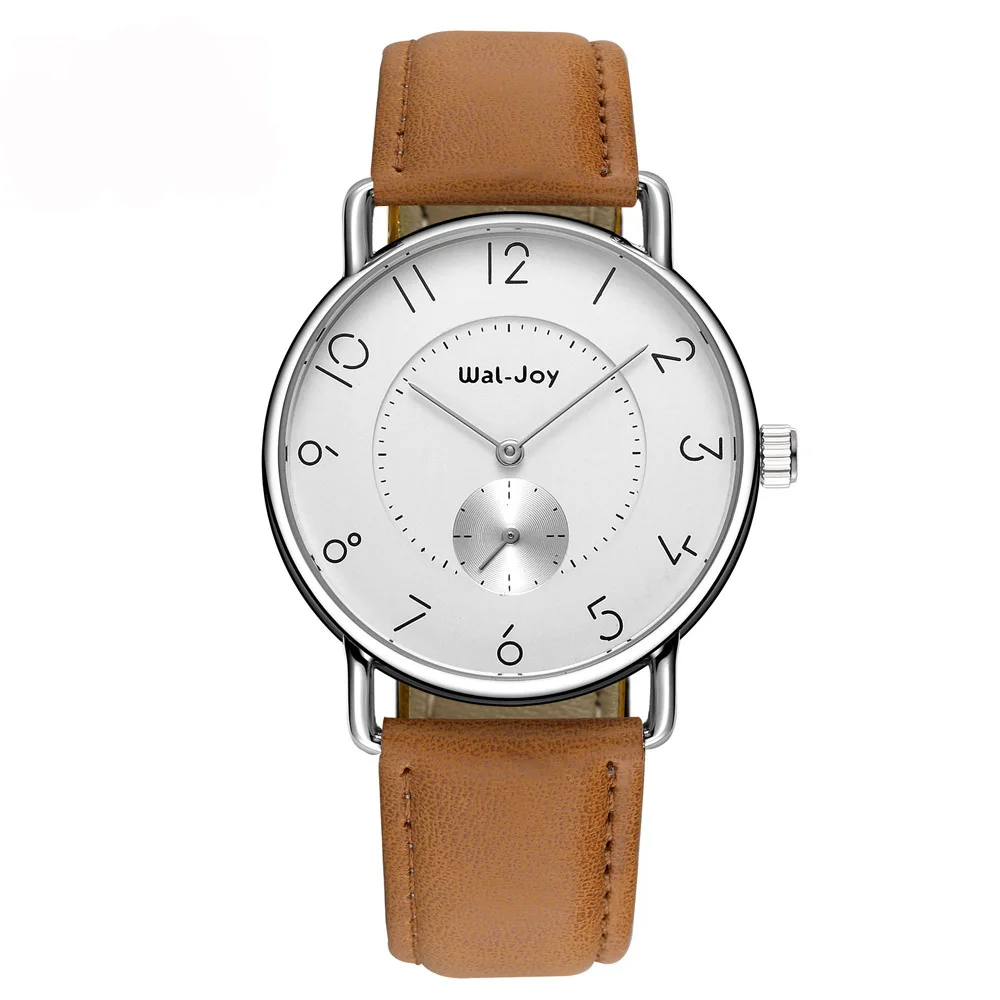 

WJ8005 Simple High Quality Quartz Classical Attractive Wal-Joy Gentleman Watches, Black;grey;blue;brown