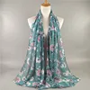 wholesale fashion shawl flower printed women hijab chiffon scarf