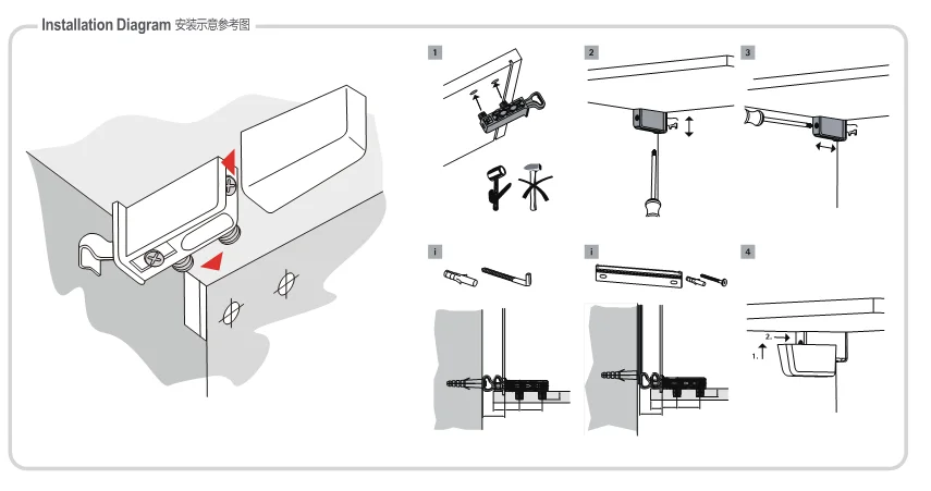 Kitchen Cabinet Cupboard Wall Hanging Bracket Connecting Hanger