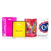 HDPE grocery packing clear plastic packaging die cut patch handle plastic goodies bag