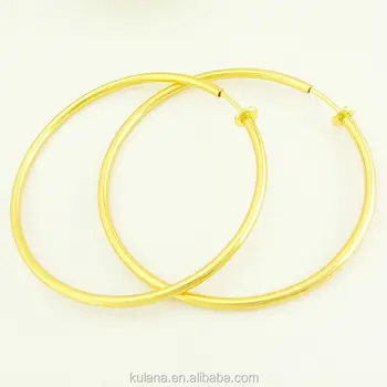 non pierced spring hoop earrings