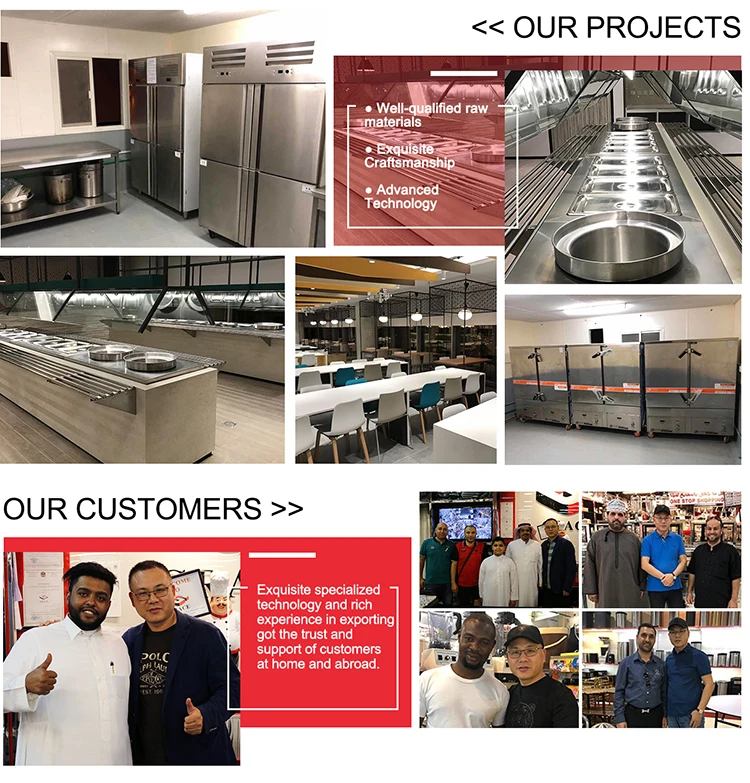 Industrial Quality Stainless Steel Commercial Hotel Restaurant Catering Equipment Kitchen With