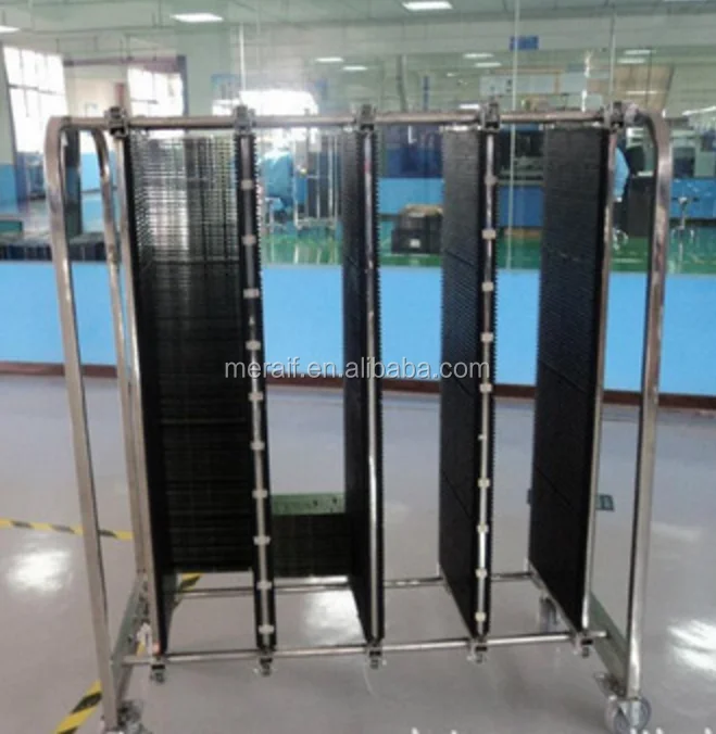 Factory wholesale Hanging basket ESD PCB Storage trolley/esd workshop trolley/esd smt reel storage cart