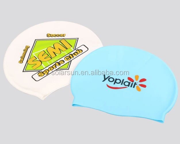 Waterproof 100% Adult Funny Swim Cap Long Hair Silicone High Elasticity SwimmingCap For Man And Women