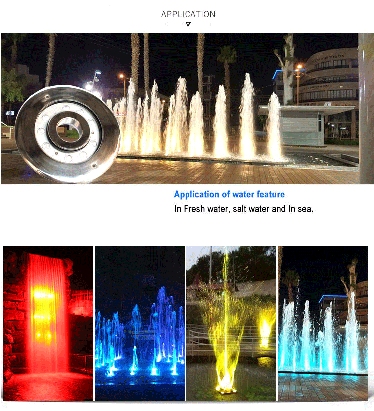 27w 12v Recessed Led Underwater Fountain Lights 316ss Buy Underwater
