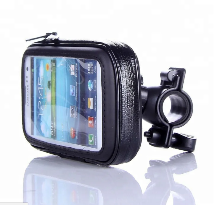 

Universal Custom Bicycle Phone Bag Motorbike Phone Holder Waterproof, Black