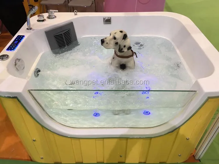 New Dog Bathtub 1.4m Swimming Pool Massage Machine Pet Spa Wash Tub