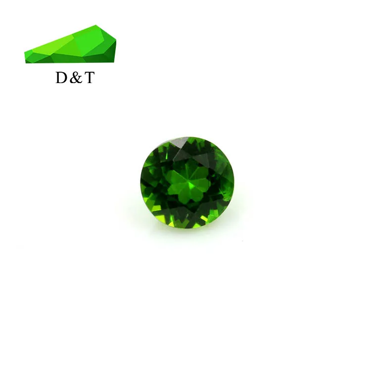 

natural green stone round cut 3.0mm diopside loose gemstone for jewelry, N/a