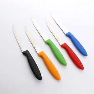 Image of Brasil Style High Quality Picnic Utensil Set Stainless Steel Serrated Knife Set with Plastic Handle