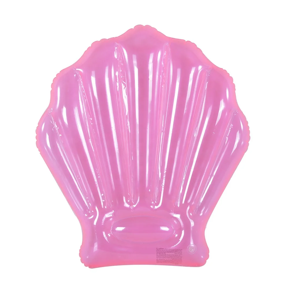 

factory wholesale swimming pool pink adult size inflatable matttress seashell pool float