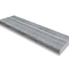 flamed and brushed G302 night snow grey granite step