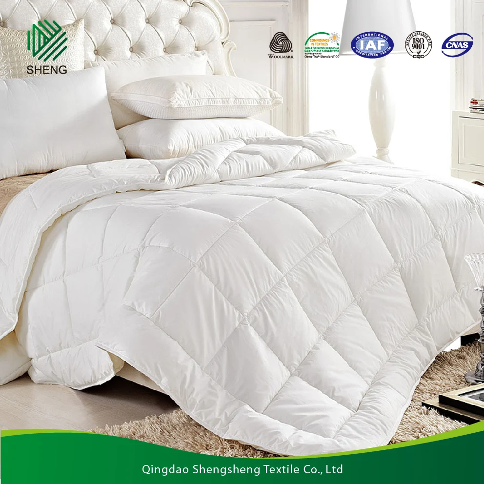 
China Wholesale 100% Natural Luxury Washable Quilt Comforter Wool Duvet 