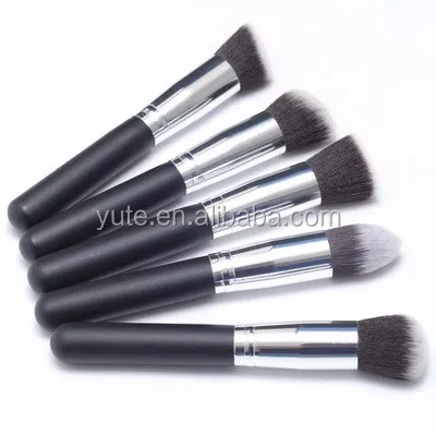 

DHL free shipping 10pcs professional best price goat hair makeup brushes 6 colors for wholesale