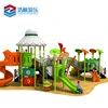 Fun Plastic Kids Outdoor Playground Item With Tube Spiral Slide