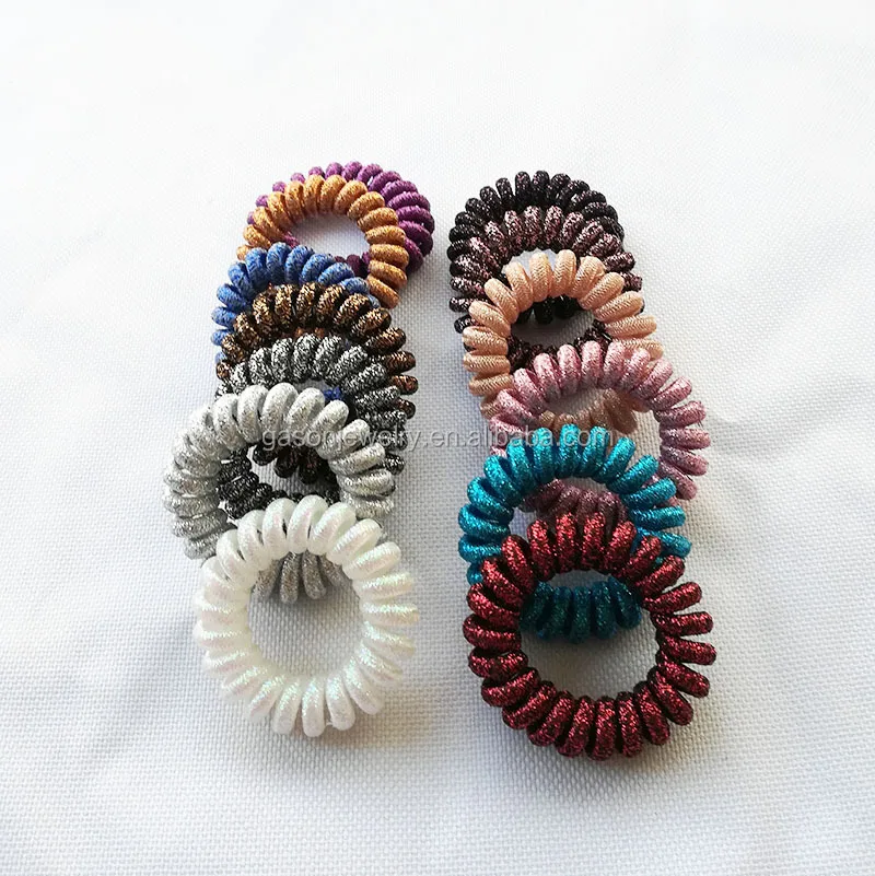 Wholesale Mixed Colors 3mm Custom Color Hair Bungee Bands With Hook