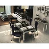 good reputation Volume manufacture marble european stainless steel dining table and chair