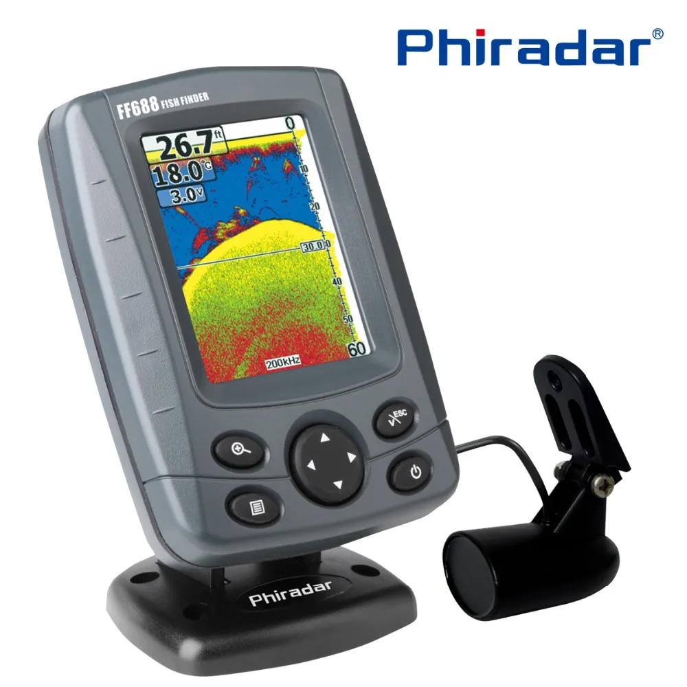 Phiradar Color Fish Finder Boat Fish Finder Ff688c Buy Boat Fish