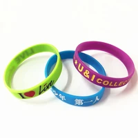 

FDA Approved Durable DIY Deboss Colour Fill Silicon Wristband Factory