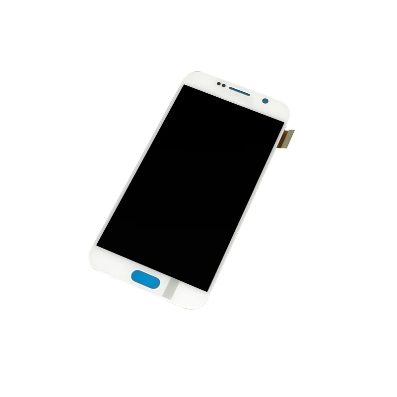 

for samsung s6 parts gold + frame, White blue