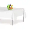 Premium Disposable Plastic Tablecloth 84 Inch Round Table Cover