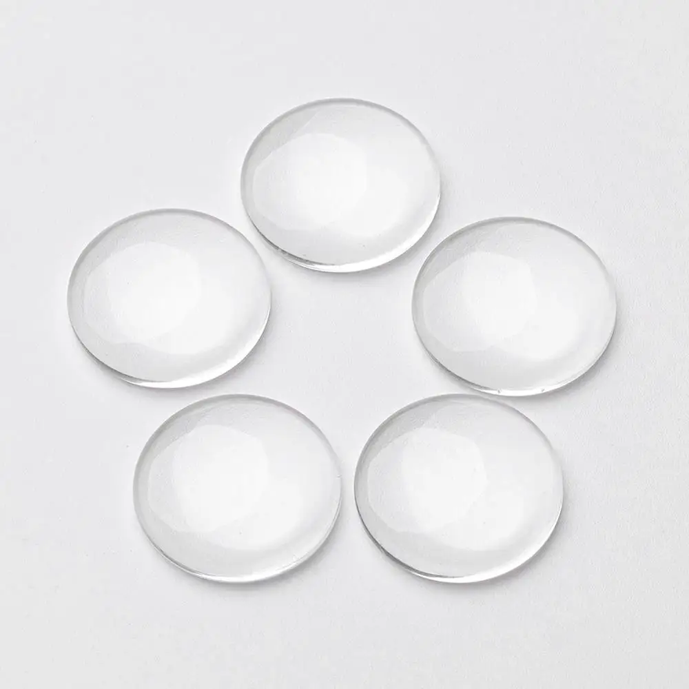 

PandaHall Transparent Dome Glass Cabochons Clear wholesale 40mm Glass Cabochons