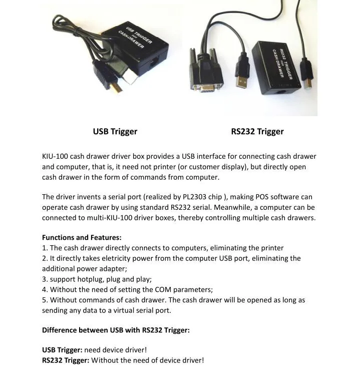Usb Trigger For Cash Drawer 12v/24v Buy Cash Drawer,Cash Drawer 12v