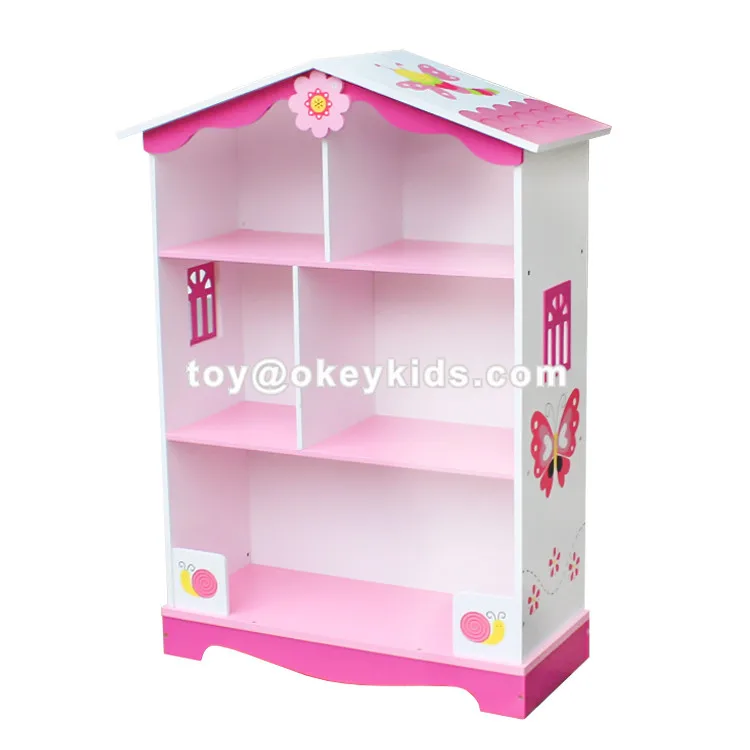 New Design Children Wooden Dollhouse Bookshelf For Bedroom W08d015