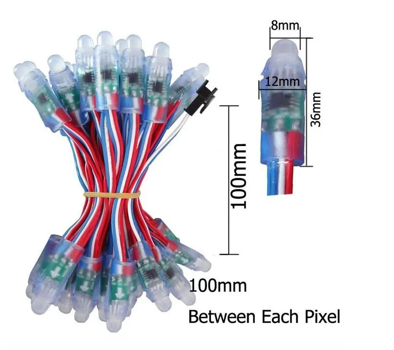 
BIS CE DC5V 12mm WS2811 UCS1903 SM1903 IP68 addressable Mult Full Color mult RGB advertising signal light Led pixel Module 