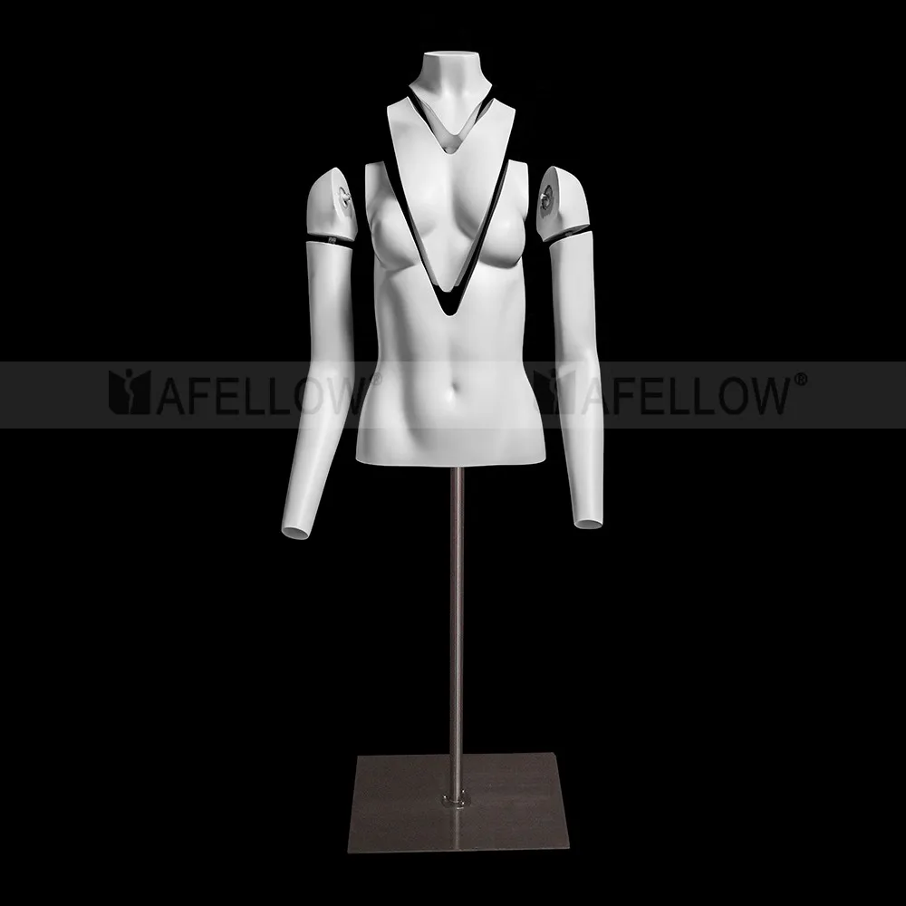 Fiberglass Mannequin Half Body Mannequin Invisible Upper Body Mannequin