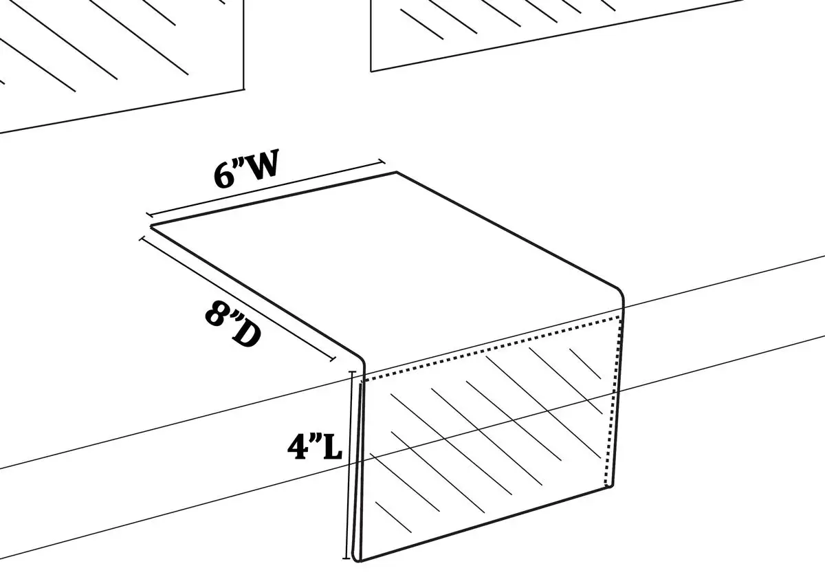 4x6 Clear Acrylic Shelf Talker Sign Holder Buy 4x6 Clear Acrylic