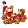 Christmas gift fluffy bear soft animal plush toy for kids gift