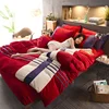 Winter Coral Fleece Flannel Bedding for Cashmere Bedding Sets