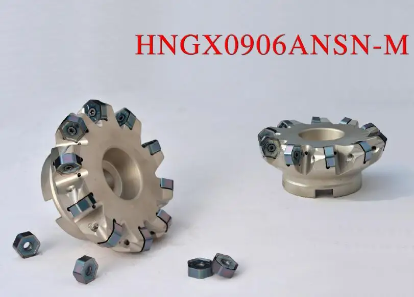 HNGX 06 Style Pramet HNGX 0604ANSN-M:M9340 Carbide Stainless Steel and Super Alloys Insert for Econ HN Milling Cutter CVD Pack of 10 120 Degree Hexagon M35,S25 Black 