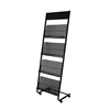 Customized newspaper stand metal bookshelf advertising display rack