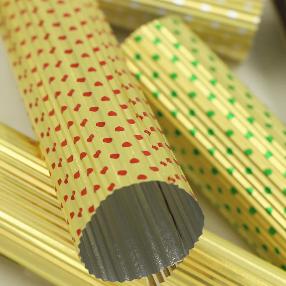 Corrugated aluminium foil for chocolate wrapping