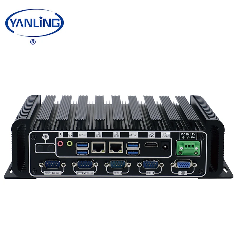 

New design industrial computer intel 6th i5 6200U dual core four threads three display x86 embedded fanless mini box pc