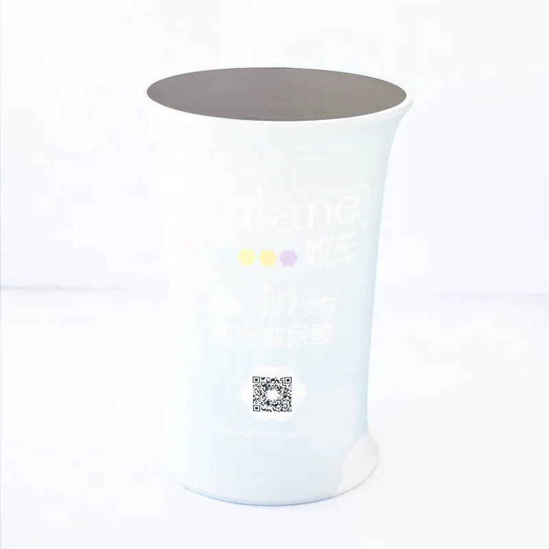 
Factory Direct Portable Oval Aluminum Advertising Display Promotion Counter 