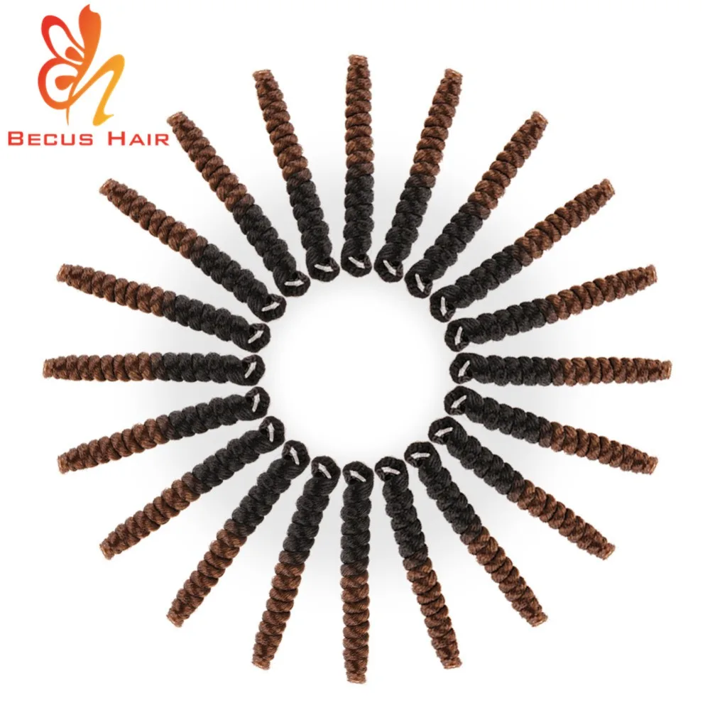 

Best quality curly faux locs for sale crochet braids hair synthetic, #1b/30