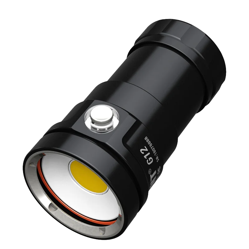 DIVEPRO G12 12000 Lumens COB LED Underwater Video Light Submersible Photography Diving Flashlight