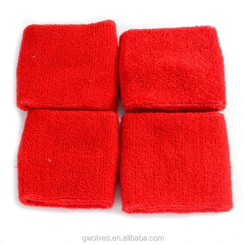 

Cotton Wrist Sweatbands Sports Wristband For Basketball Running, Many colors for choice