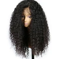 

10A Thick Density Brazilian Cuticle Aligned Deep Curly Human Hair 360 Lace Frontal Wig In Stock