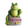 Attractive Welcome sign rock with frog for Home Garden Statue Decor Gift