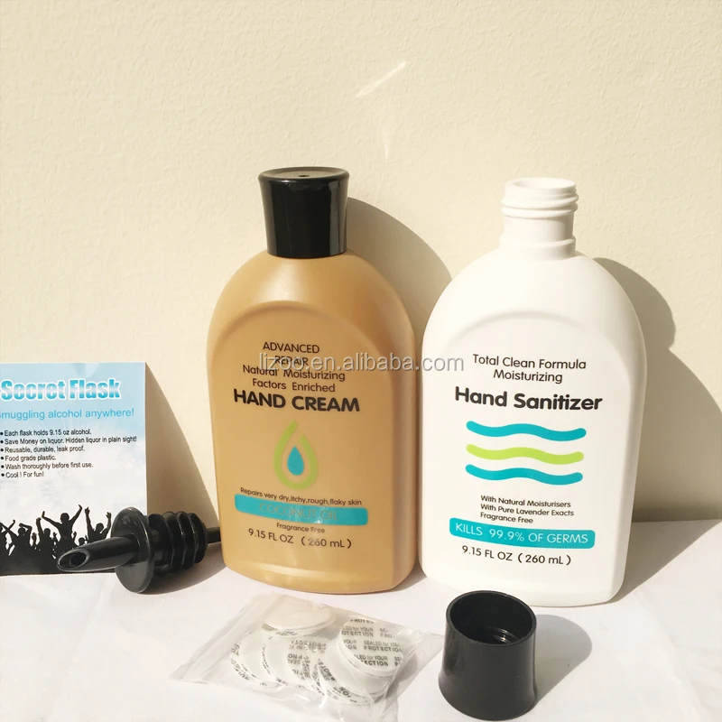 Secret Flasks Bottle Holds 9.2 Oz Alcohol Buy Hidden Sunscreen Lotion