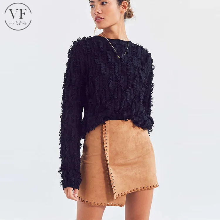 saia mais curta na frente