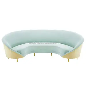 Half Moon Shape Sectional Round Sofa For Hotel