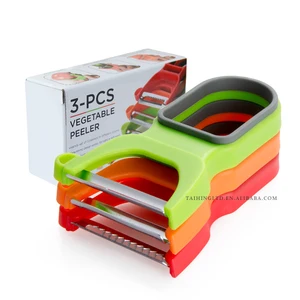 Image of Professional Original Manufacturer Stainless Steel 3 Pieces Magic Trio Peelers