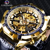

Forsining Watch Fashion Men's Mechanical Watch Top Brand Luxury Gold Watch Luminous Hands Skeleton Clock Male Watches Men Wrist